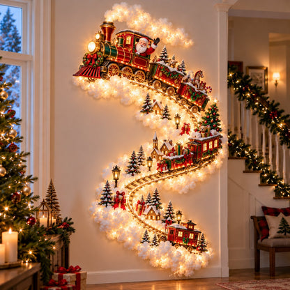 ✨ Turn Any Wall Into Christmas Magic — Create a Warm, Cozy Holiday Glow in Seconds! 🎄