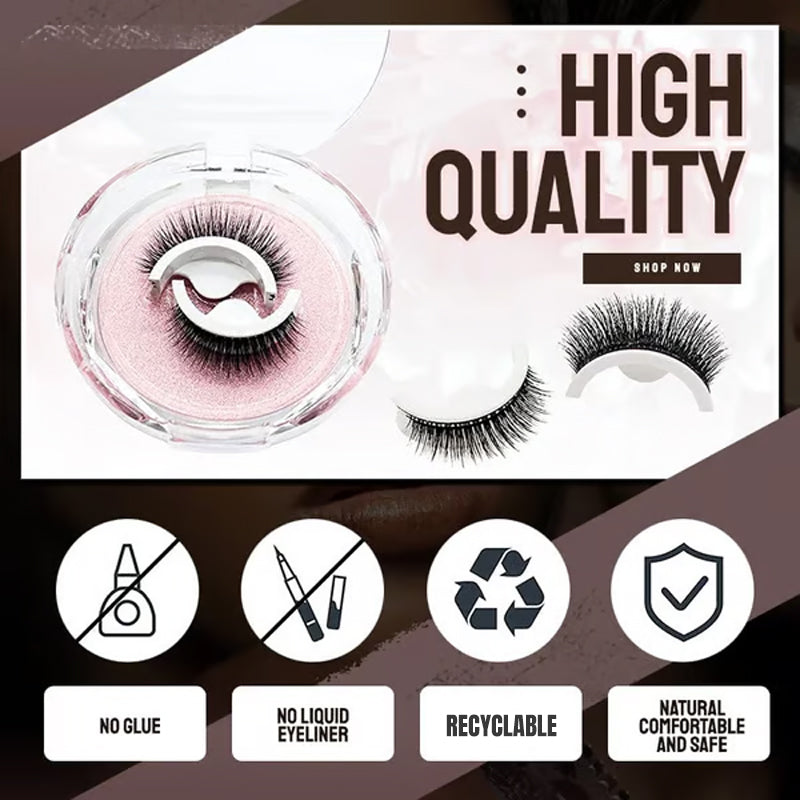 ✨ BUY 2 GET 1 FREE! No Glue, No Fuss – Reusable Self-Adhesive Lashes. Lightweight & Natural Look. UK Stock 🇬🇧